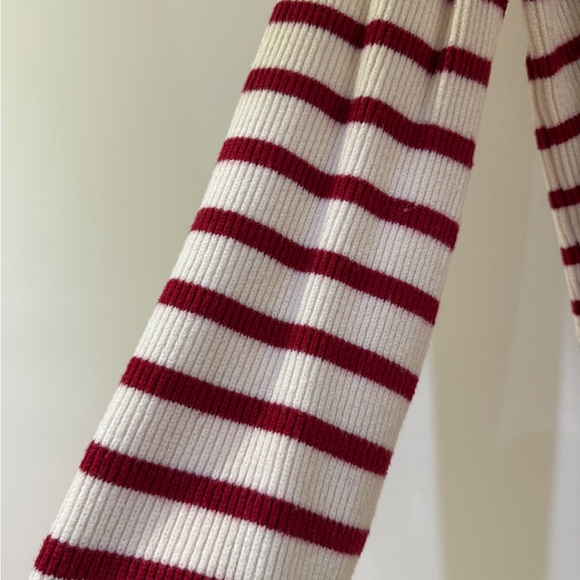Red & Cream Striped Sweater - Picture 6 of 9